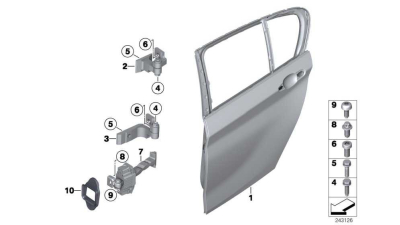 Usa Stanga Spate Bmw Seria 1 F20 cu 5 usi ,  41527284515