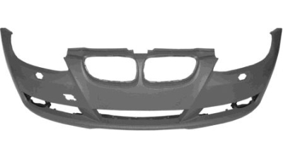 Bara fata Bmw Seria 3 (E92/93) Coupe/Cabrio, 09.2006-03.2010, grunduita, cu gauri pentru senzori de parcare si spalatoare faruri, 51117181307 ORIGINALA
