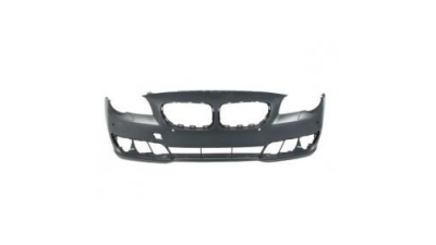 Bara fata Bmw Seria 5 (F10/F11) 2013-, Grunduita, cu gauri pentru spalator faruri, cu gauri senzori parcare, 51117332677 , ORIGINALA