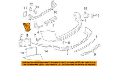 Suport Bara spate Bmw X5 F15 , stanga, OE 51127294721