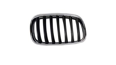 Grila radiator Bmw X5 (E70), 10.2006-04.2010, X6 (E71), 01.08-12.13, dreapta, crom/negru, 51137157688,  original