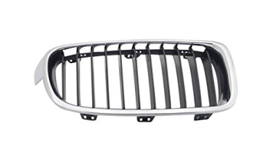 Grila radiator BMW Seria 3/ 3 Gt (F30/ 31/ 34/ 35), 01.2012-, Cromat/Negru, Dreapta, 51137255412 originala