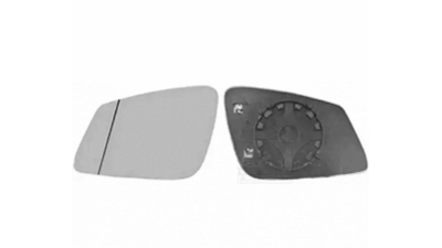 Geam Oglinda exterioara Stanga Bmw X1 E84; Sticla incalzita, cu unghi mort, originala 51167302005