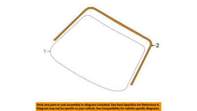 Ornament Parbriz cheder Bmw Seria 1 F20/F21, seria 2 F22/F23;  51317240671