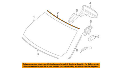 Ornament Superior Parbriz Bmw Seria 3 F30/F31 ; 51317258053