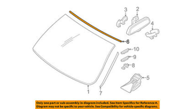 Ornament Parbriz superior Bmw X5 F15, X5 M F85; 51317292394