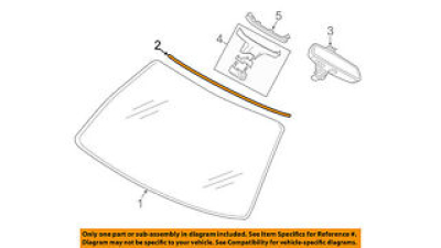 Ornament Superior Parbriz Bmw Seria 7 G11 / G12; 51317357235