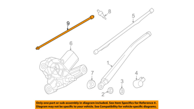 Conducta spalator haion spate Bmw X1 E84 ; originala 61682991891