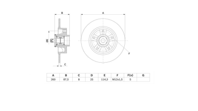 Set discuri frana Renault Megane 4 Liftback (B9a/M/N), 11.2015-, BOSCH 0986479E79