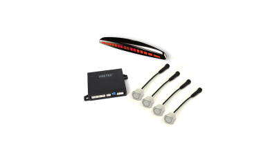 Senzori de parcare spate Keetec BS 410, cu buzzer si  cu afisaj LED, 12V, 4 senzori