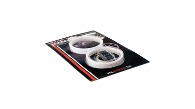 Dungi protectie jante Butzi, Ornament jante Autocolant janta culoare Alb , 4 role 5mm x 1.7m