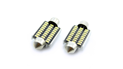 Bec LED Sofit 39mm, 27 LED SMD,  12V, 2,5 W, 6000K,  Can118 LED sofit – plafoniera, set 2 buc., 1 set, CAN118