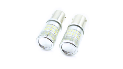 Bec LED BAU15S,    48 LED SMD, 12V , 3,5 W,  6000K, Can123 LED auxiliar, set 2 buc., 1 set, CAN123
