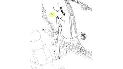 Centura Siguranta Sofer Chevrolet 95057650