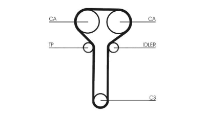 Kit distributie CONTITECH CT978K1 Ford Mondeo 2 (Bap) Focus Limuzina (Dfw) Focus Combi (Dnw) Focus (Daw, Dbw) Cougar (Ec) Mondeo 2 Limuzina (Bfp) Transit Connect (P65, P70, P80) Mondeo 2 Combi (Bnp) T