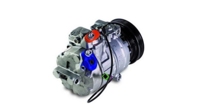 Compresor aer conditionat Audi A4 (B5), 1994-2000, motorizare 1.6, 74kw/75kw, benzina; 1.9 TDI, 85kw, diesel, rola curea 120 mm, 4 caneluri, de tip Denso: 7SBU16C