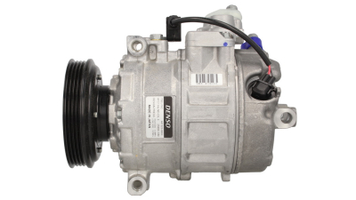 Compresor aer conditionat Audi A4 (B6), 2000-2004, motor 1.9 TDI, 74kw/96kw, A6 (B6), 2001-2004, motorizare 1.9 TDI, 96kw, diesel, rola curea 110 mm, 4 caneluri, de tip Denso: 7SEU16C