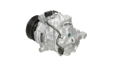 Compresor aer conditionat Audi A6/A6 Allroad (C6), 2004-2012, motor 2.0 TDI, 89kw/100kw/103kw, diesel; 2.0 TFSI, 125kw, benzina, rola curea 100 mm, 6 caneluri, de tip Denso: 6SEU14C