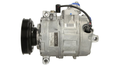 Compresor aer conditionat Audi A4 (B6), 2000-2004, motorizare 1.9 TDI, 74kw/96kw, diesel, rola curea 110 mm, 4 caneluri, de tip Denso: 7SEU16C