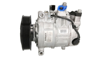 Compresor aer conditionat Audi A6/A6 Allroad (C6), 01.2005-10.2008, motorizare 2.4 V6, 130kw; 2.8 V6, 154kw, benzina, rola curea 125 mm, 6 caneluri, de tip Denso: 6SEU14C