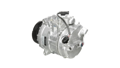 Compresor aer conditionat BMW Seria 5 E60/E61, 2003-2010, motor 2.2 R6, 125kw, 2.5 R6, 141kw, 3.0 R6, 170kw, benzina, rola curea 100 mm, 4 caneluri, de tip Denso: 7SEU17C