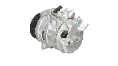 Compresor aer conditionat BMW Seria 5 E60/E61, 2003-2010, motor 2.0 d, 520d; 110kw/120kw; Seria 7 E65/E66, 2002-2008, 4.4 d, 745d; 242kw, diesel, rola curea 110 mm, 4 caneluri, de tip Denso: 7SEU17C