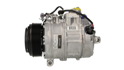 Compresor aer conditionat BMW Seria 5 F10/F11, 2010-2017, motorizare 525d/530d/535d; 3.0 d, diesel, rola curea 110 mm, 7 caneluri, de tip Denso: 7SBU17C
