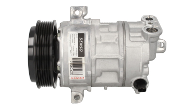 Compresor aer conditionat Fiat Bravo (198), 2007-2014, Idea, 2004-2011, Linea, 2007-2015, Punto EVO, 2005-2012, Lancia Musa, 2004-2012, motor 1.6 MultiJet, diesel, rola curea 110 mm, 6 caneluri, de tip Denso: 5SL12C
