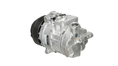 Compresor aer conditionat Mercedes Clasa C (W202), 1993-2001, motorizare C180; 1.8, benzina, rola curea 120 mm, 6 caneluri, de tip Denso: 7SBU16C