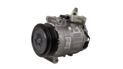 Compresor aer conditionat Mercedes Clasa C (W203), 2000-2007, C200 Kompressor; motor 1.8 compressor, 120kw, benzina, rola curea 110 mm, 6 caneluri, de tip Denso: 7SEU17C