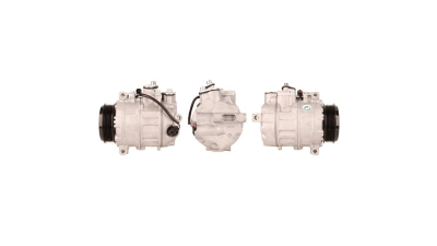 Compresor aer conditionat Mercedes Clasa C (W203), 03.2003-02.2007, motor C240; 2.6 V6, 125kw; C320; 3.2 V6, 160kw, benzina, rola curea 100 mm, 6 caneluri, de tip Denso: 7SEU17C