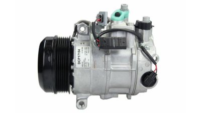Compresor aer conditionat Mercedes Clasa C (W204), 2007-2014, motor C180/C250 CDI BlueEfficiency; 2.1 CDI, 88kw/150kw, diesel, rola curea 110 mm, 6 caneluri, de tip Denso: 6SBU16C