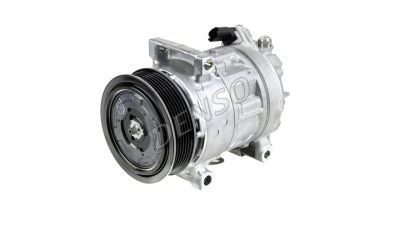 Compresor aer conditionat Citroen C3, 2010-2016, motor 1.2 THP, 81kw, C3, 2016-, 1.2 PureTech, 81kw, benzina, rola curea 109 mm, 6 caneluri, de tip Denso: 5SEL12C