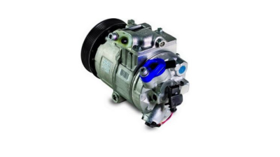 Compresor aer conditionat Audi A2 (8Z), 2000-2005, motorizare 1.2 TDI/1.4 TDI, diesel si 1.4/1.6, benzina, rola curea 110 mm, 6 caneluri, de tip Denso: 6SEU12C