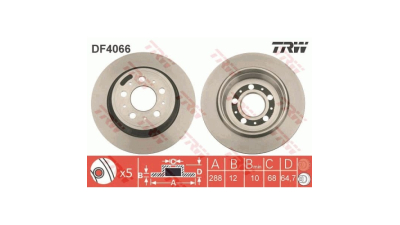 Disc frana TRW DF4066, Spate