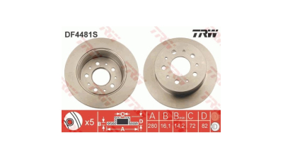 Disc frana TRW DF4481S, Spate