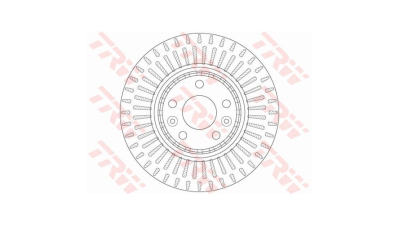 Disc frana TRW DF6208S, Fata