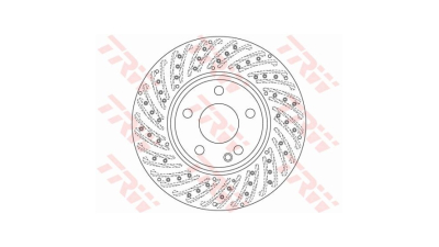 Disc frana TRW DF6262S, Fata