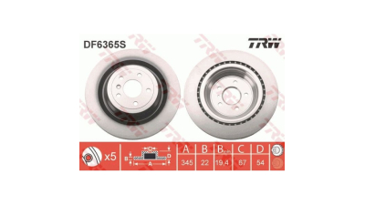 Disc frana TRW DF6365S, Spate