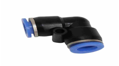 Cupla aer M8 , mufa rapida cot 90 grade, plastic 