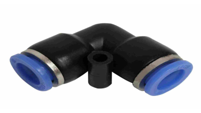 Cupla aer M10 , mufa rapida cot 90 grade, plastic 