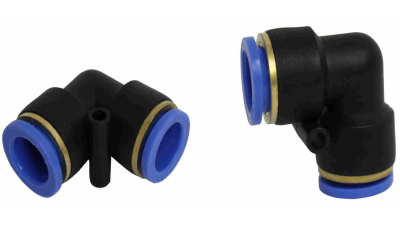 Cupla aer M14 , mufa rapida cot 90 grade, plastic 