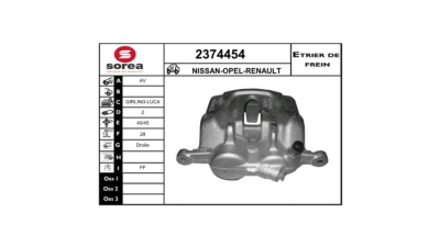 Etrier disc frana EAI 2374454