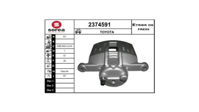 Etrier disc frana EAI 2374591