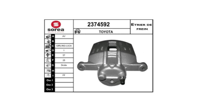 Etrier disc frana EAI 2374592