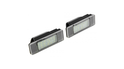 Set Lampa numar LED Canbus Peugeot 207/207 CC 2006-, 307 2001-, 308 2007-, 3008 2009-, 407 2004-, 508 2010-, Citroen C2 2003-, C3 2002-, C4 2004-, C5 II 2008-, C6 2005-, DS3 2009-