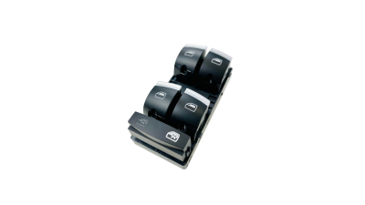 Comutator macara geam Audi A3 2004-, A6 2004-, Q7 2006-, Cromata, NTY EWS-AU-015