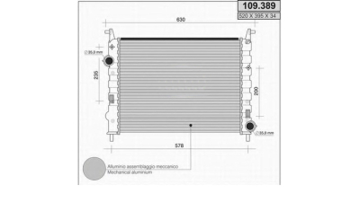 Fd Radiator Apa - O.E. Fiat 51718122