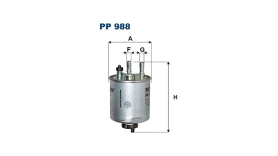 Filtru combustibil Renault Kangoo, 2008-2020, Laguna, 2007-2015, Twingo, 2007-2014, FILTRON