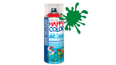 Spray vopsea Verde Deschis Ral 6029 HappyColor Acqua pe baza de apa, 400ml